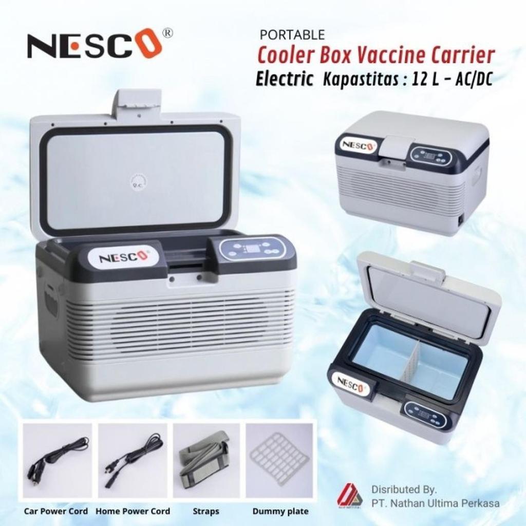 NESCO Cooler box Cool - Box Vaksin Cool Vaccine Carrier 12 Liter ACDC