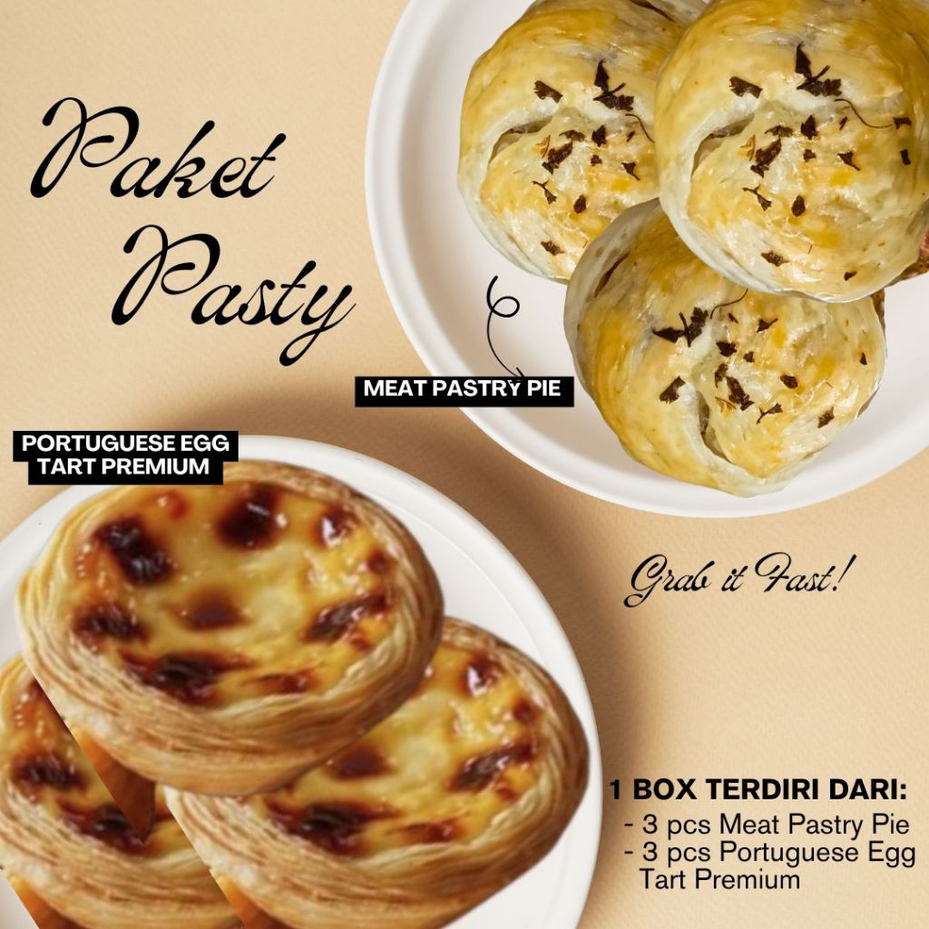 Paket Pastry (Meat Pastry Pie + Portuguese Egg Tart Premium)