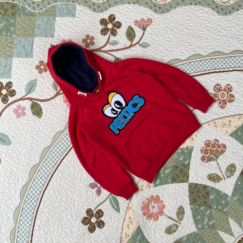 hoodie anak feltics merah mata keren