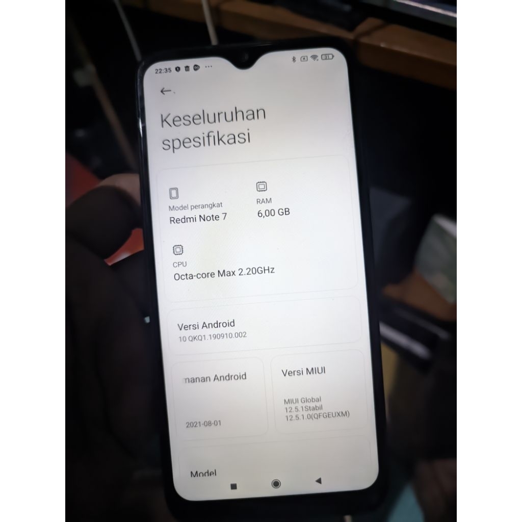 REDMI NOTE 7 RAM 6/64