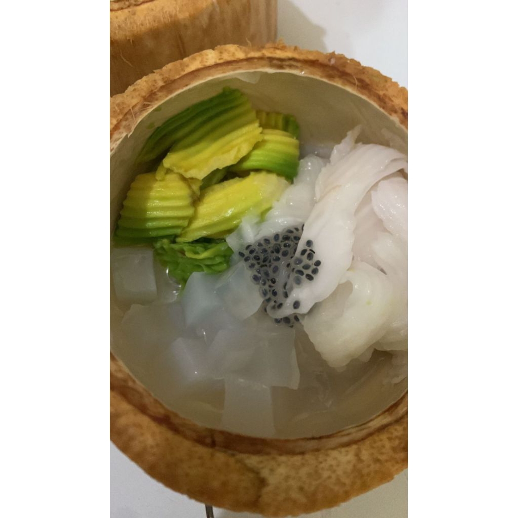 Puding Kelapa Alpukat Batok