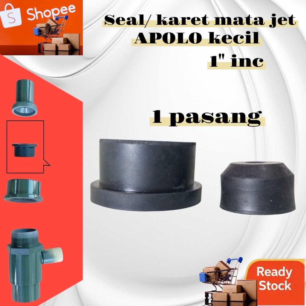 1 Pasang Seal Mata Jet Apolo 1 Inch – Karet Besar & Kecil Jet Pump Pompa Air