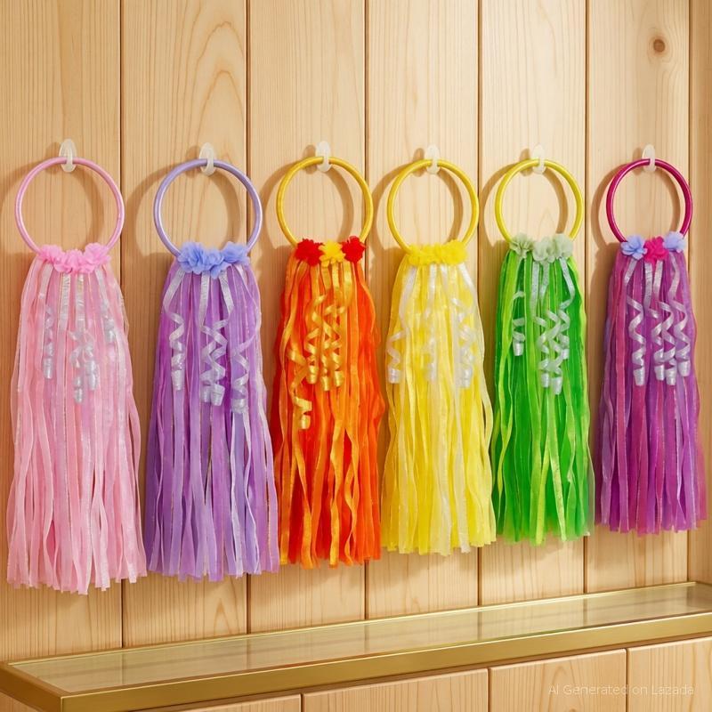 Flower Ring Custom Aksesoris Tari Tamborin Gereja Rebana Tassel Rumbai Pita