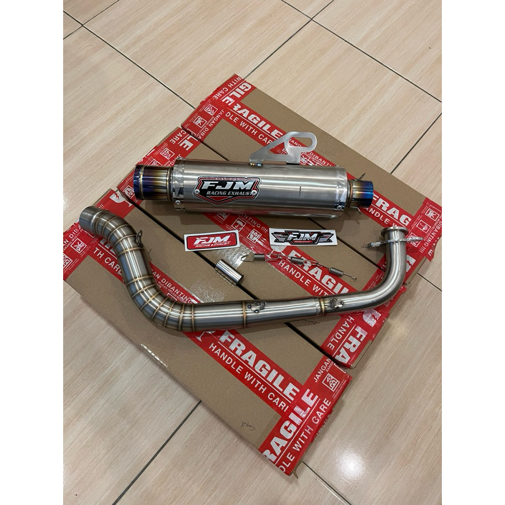 FJM Knalpot Non Samlong FJM Racing Exhaust Aerox New & Old Inlet 38 dan Inlet 45 untuk Performa Maks