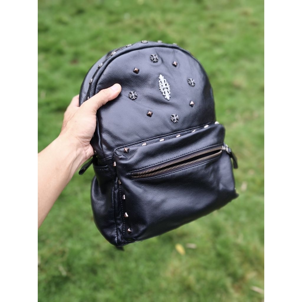 RANSEL BACKPACK KULIT asli ala cromehart medium size. PL