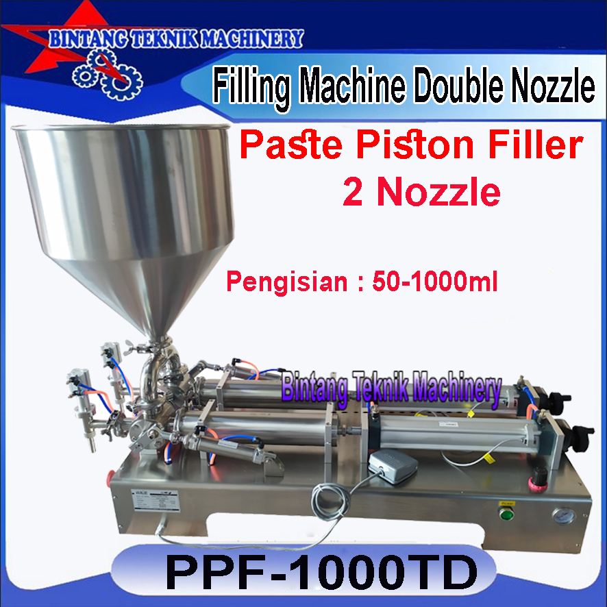 Mesin Pengisi Pasta Kental 50-1000ml / Filling machine pasta piston filler