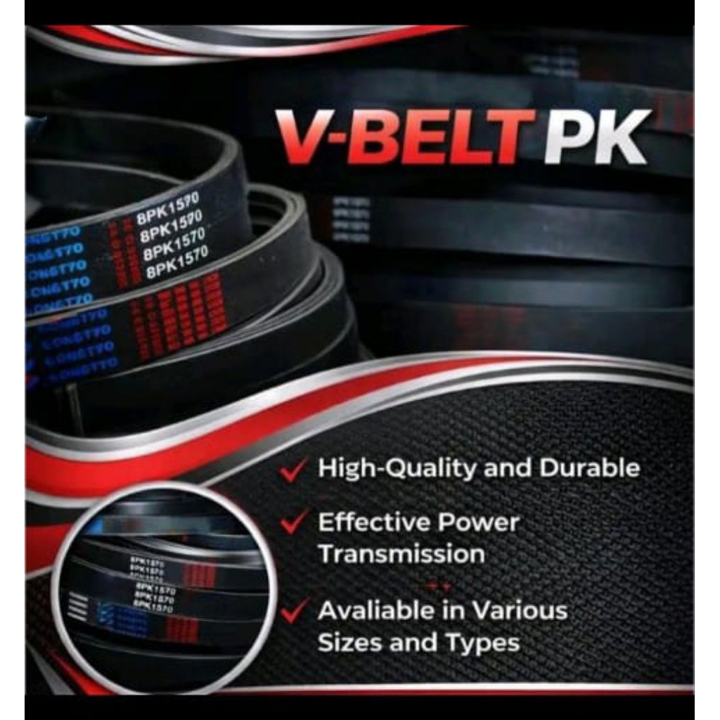 V belt conveyor 8 PK Vanbelt 8 PK 1400