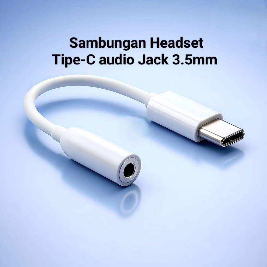 [ PREMIUM ] Sambungan Headset Earphone Tipe-C Jack 3.5mm Converter Sambungan Jack 3.5mm Headset To T