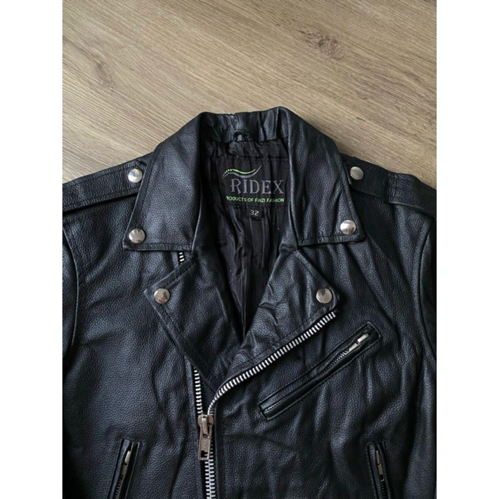 RIDEX RAMONES LEATHER JACKET | RAMONES SUPER PREMIUM