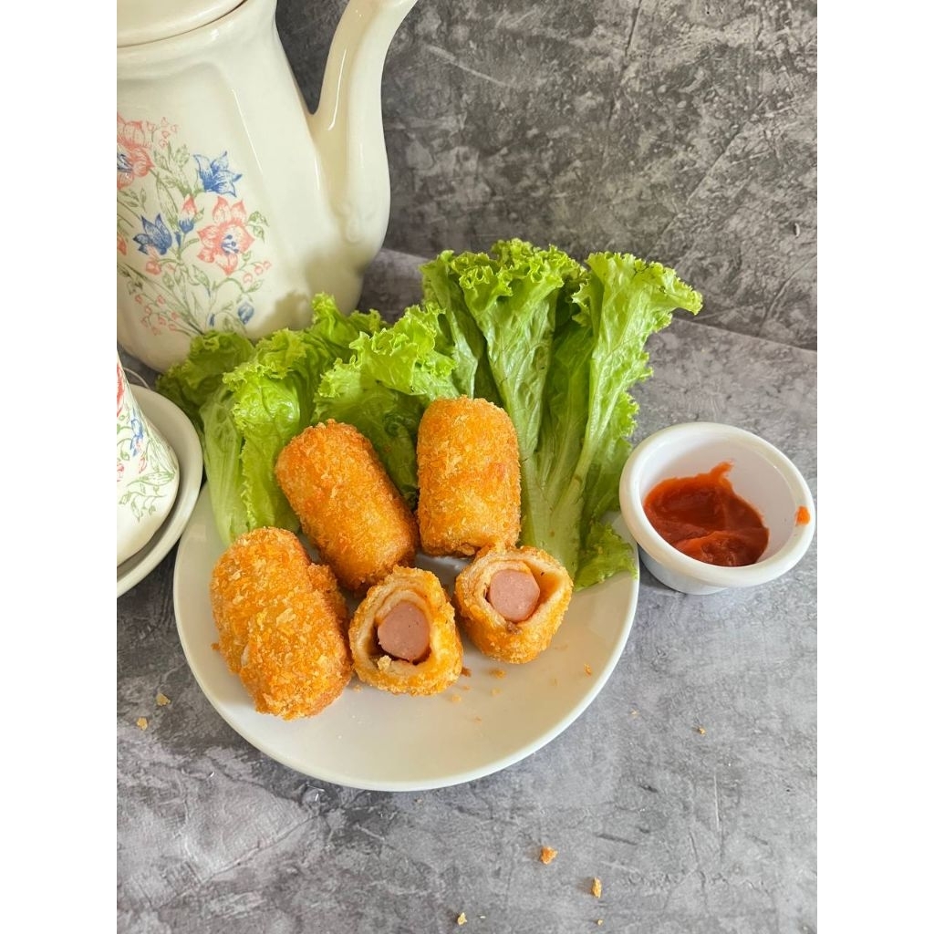 Camilan Frozen Roti Goreng Isi Sosis Bolognes Enak Isi 5