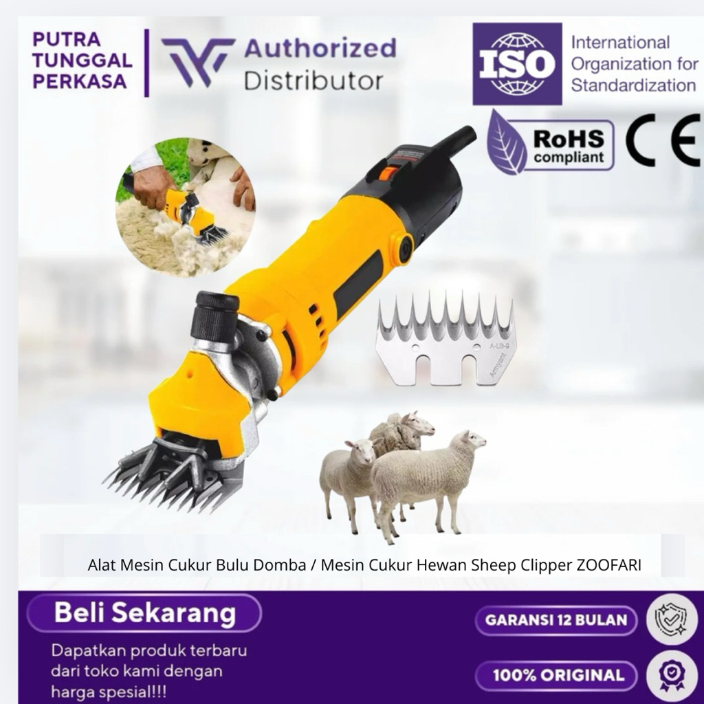Alat Mesin Cukur Bulu Domba / Mesin Cukur Hewan Sheep Clipper ZOOFARI