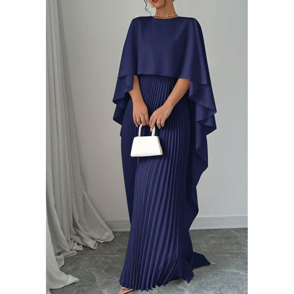 Ling-Ling Satin Panjang, Outer Satin, Outer Panjang, Outer Wanita, Outer Kondangan, Outer Pesta