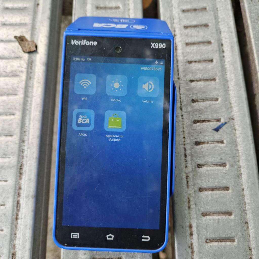 E D C mesin   verifone x990