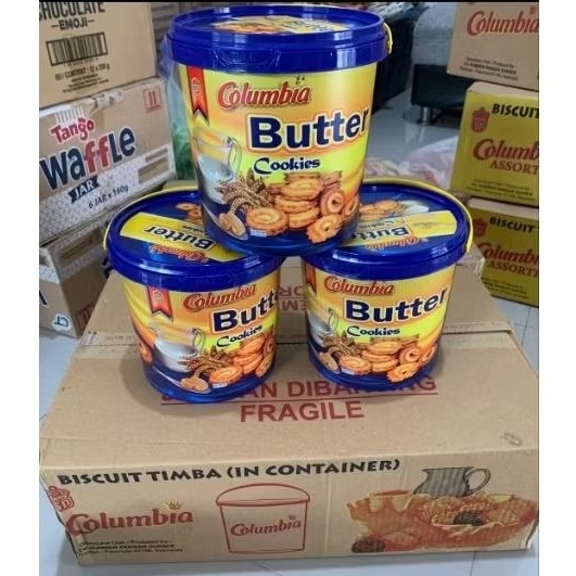 Columbia butter cookies 1 karton isi 6pcs