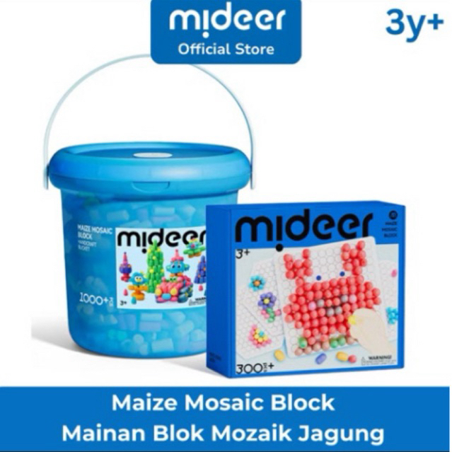 Mideer Maize Mozaic Mosaic Block - Creative Collage Set Handcraft Bucket - Mainan Mosaik Puzzle Anak