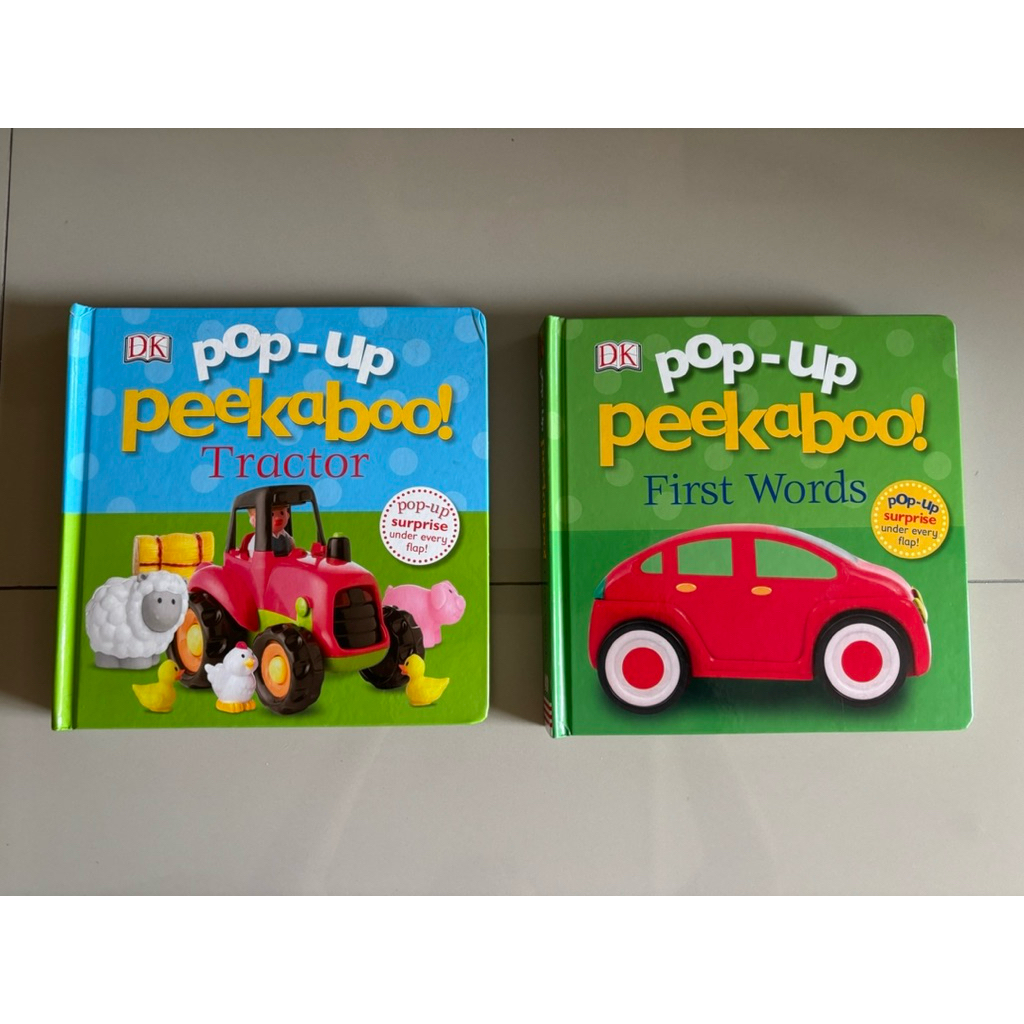 Preloved Original DK Pop up Peekabo / First words/ Tractor / Buku Pop Up 3D / Buku Impor BBW / Buku 