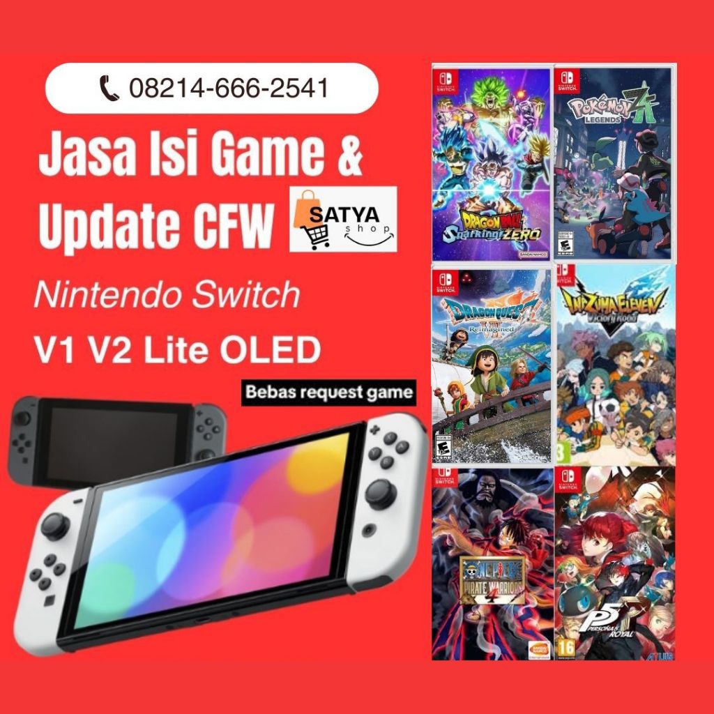 JASA ISI GAME NINTENDO SWITCH CFW