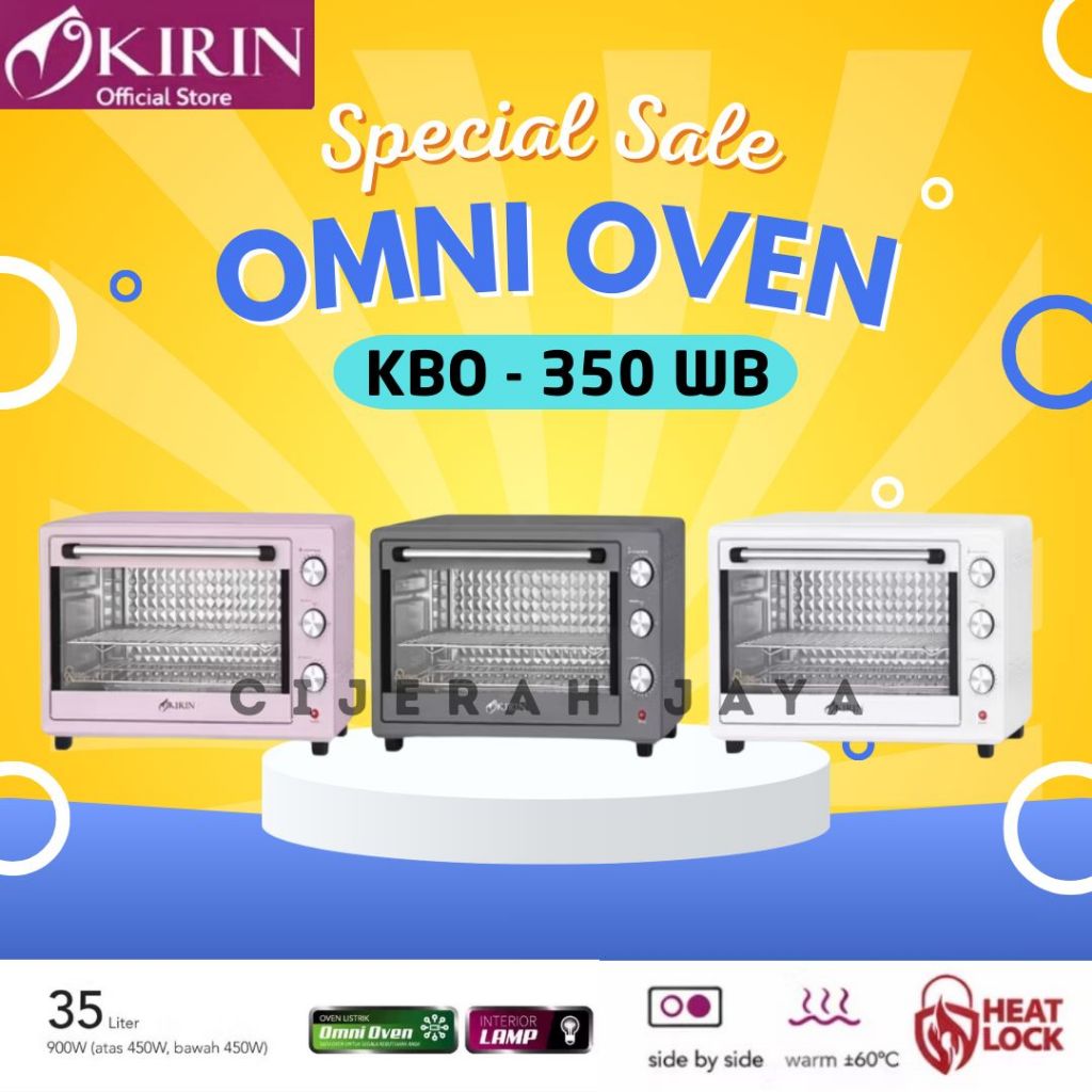 KIRIN OVEN + MICROWAVE KIRIN KBO-350WB KBO 350WB KBO350WB KAPASITAS 35 LITER / KIRIN OVEN LISTRIK PE