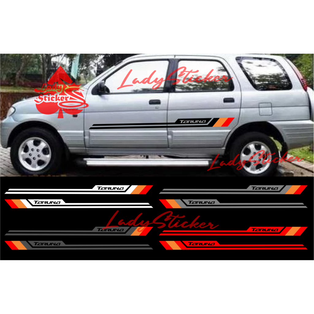 NEW Sticker cutting sticker mobil daihatsu taruna stiker list bawah mobil taruna