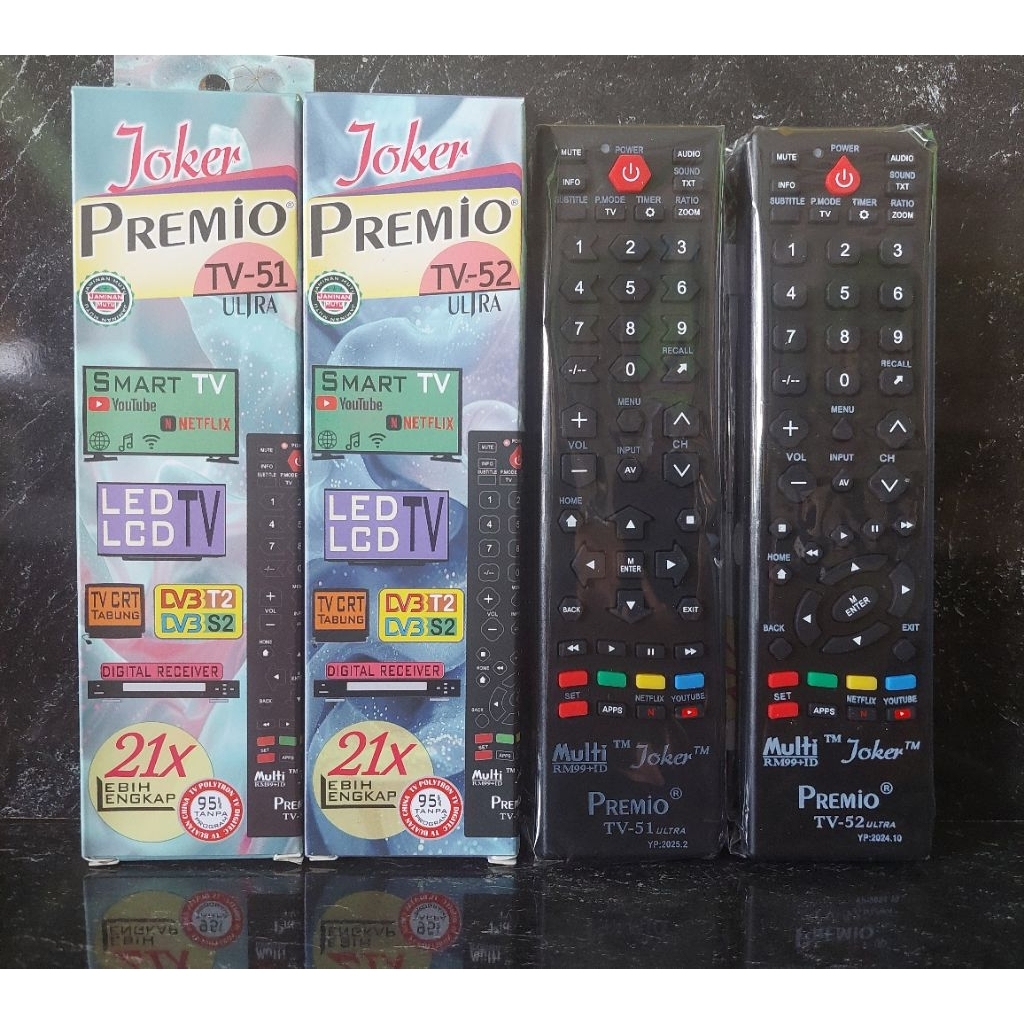 REMOT Joker Premio 51 52 Joker Premio TV 49 Universal Multi LED LCD TV POLYTRON SAMSUNG LG TOSHIBA S