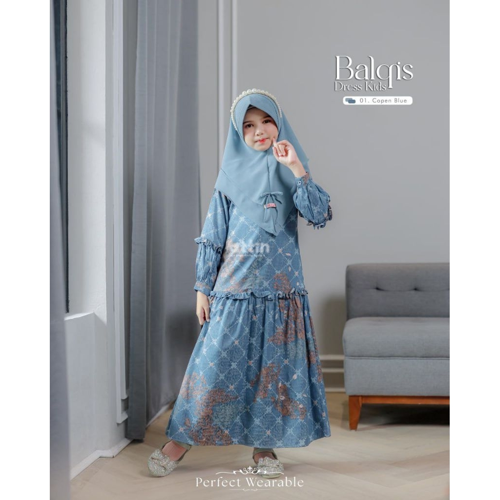 Gamis Anak-anak Balqis Dress Kids By Attin Hijab