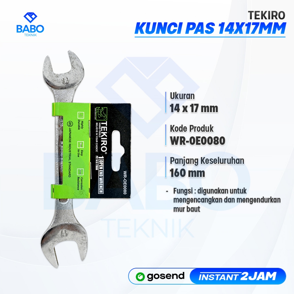 TEKIRO Kunci Pas 14 x 17 mm