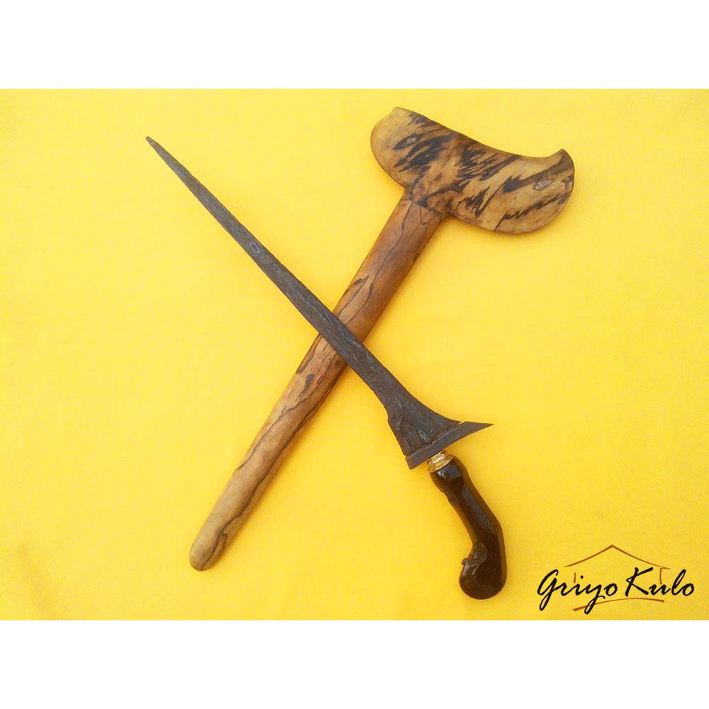 Keris Kebo Dhendheng Cirebon Sepuh Abad XV Gonjo Maskumambang Dhapur Langka