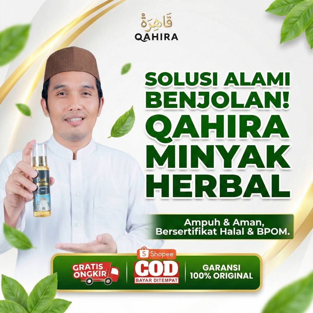 Minyak Qahira 100% Asli Original Minyak Gosok Qahira Minyak Oles Penyembuh Penyakit Atasi Benjolan