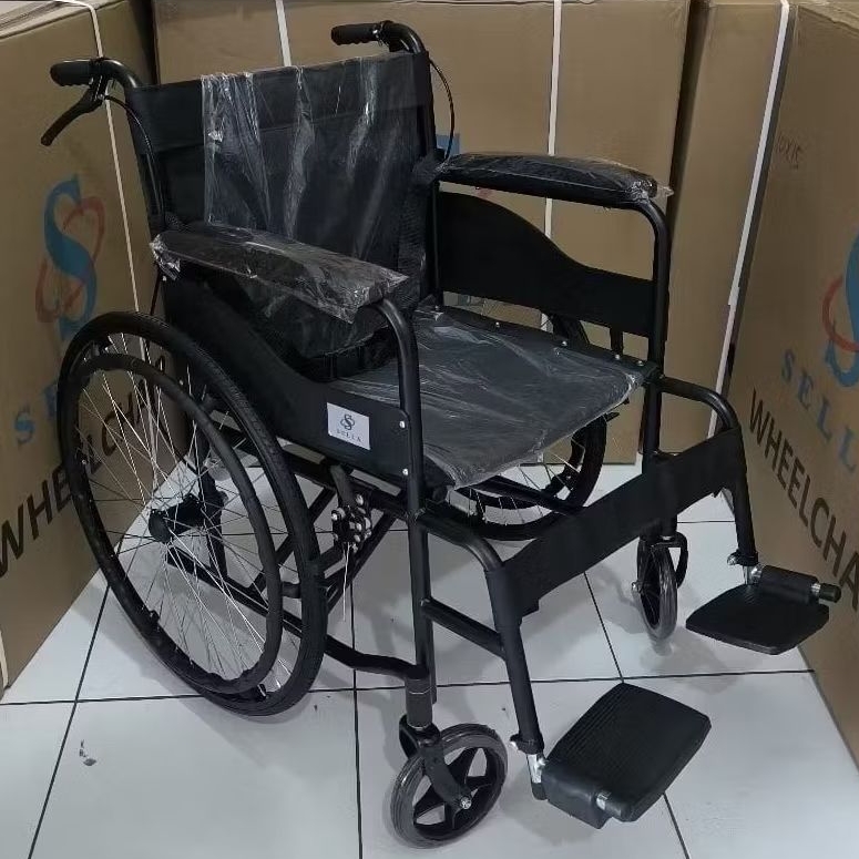 (exspedisi)kursi roda sella anti karat kursi roda standar.[terlaris)kursi roda lipat jok tebal.ban k