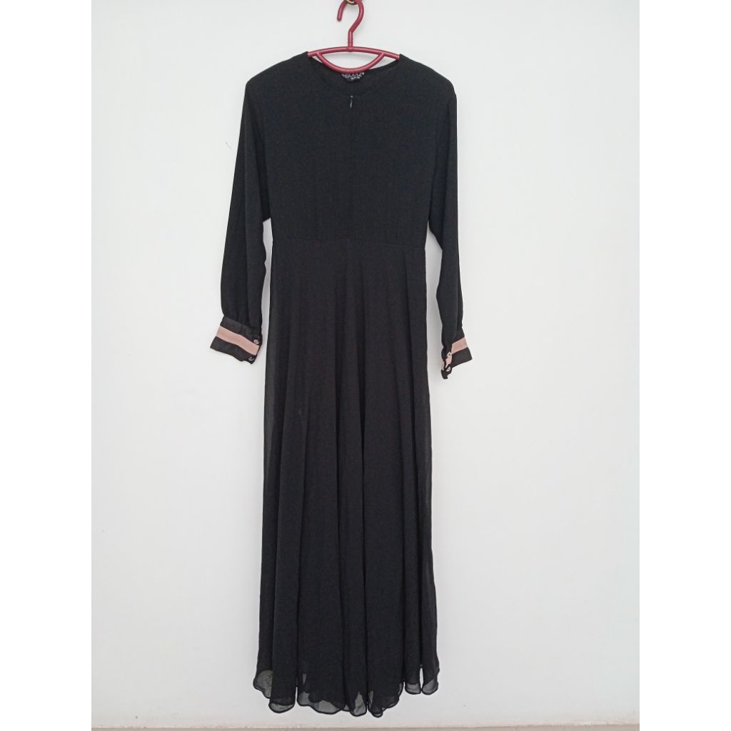 Gamis Hitam Coksu Seken/Bekas Pakai/Preloved