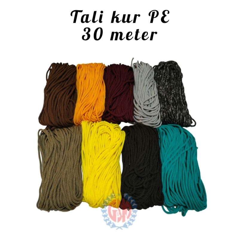 Tali Kur Kepang Gembos / Tali Kur Gelang Anyaman / Tali Kur Kepang Sumbu Isian 3mm