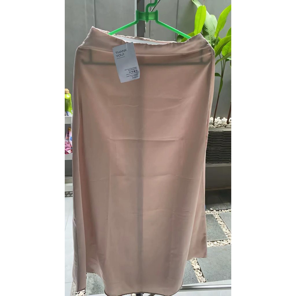 Preloved Satin Skirt Silk