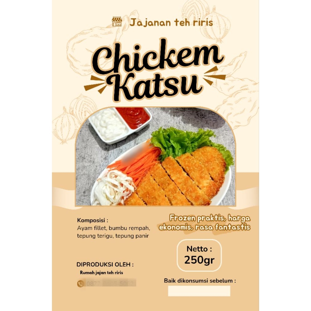 chicken katsu frozen food