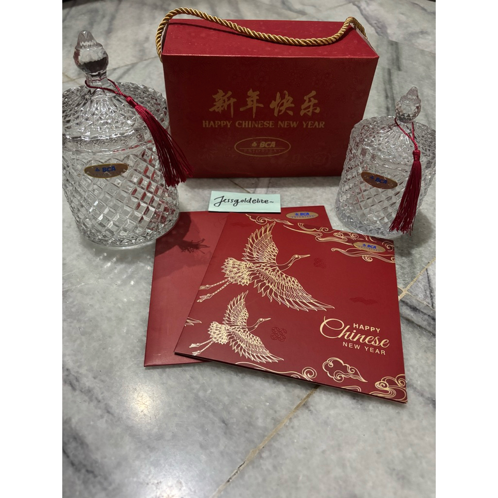 bca prioritas gelas kaca toples set 2026 imlek chinese new year xincia cny gift merchandise hadiah b