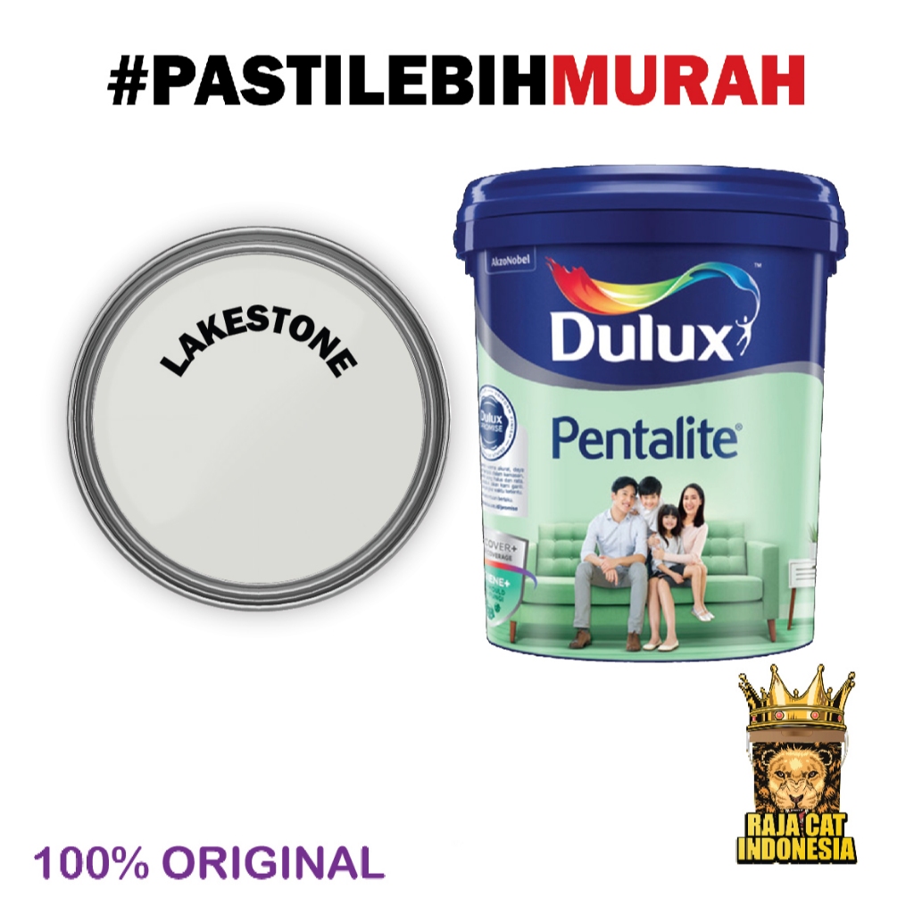 Cat Tembok Interior | Dulux Pentalite LAKESTONE 20 L | Kemasan Pail