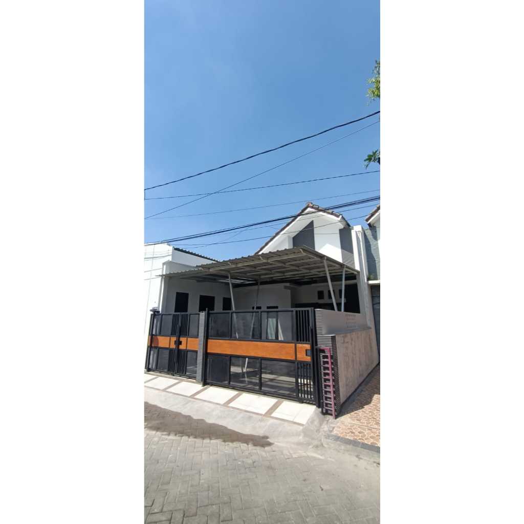 Pagar Rumah Plat Perforated Kombinasi Conwood / Pagar Besi