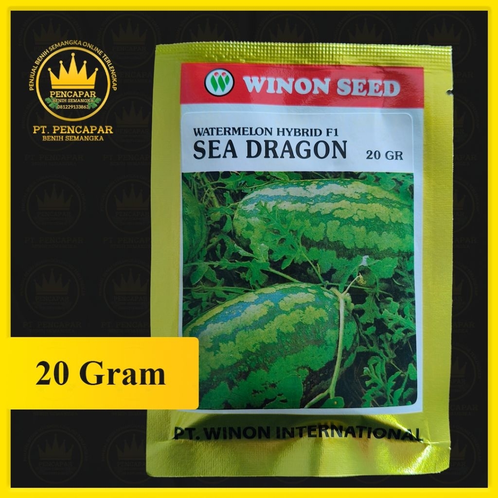 benih semangka SEA DRAGON isi 20gram