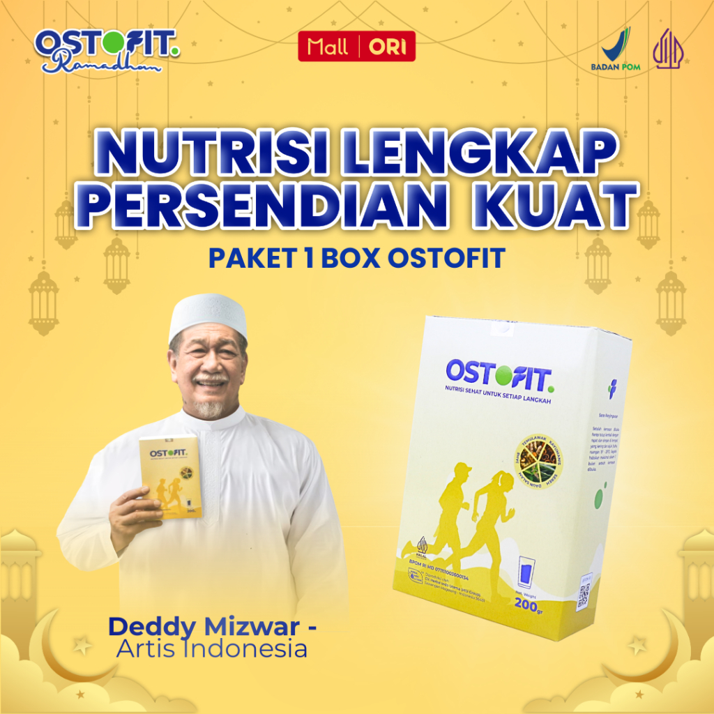 OSTOFIT - Susu Bernutrisi Pendukung Tulang dan Sendi 100% Alami - BPOM - 200gr