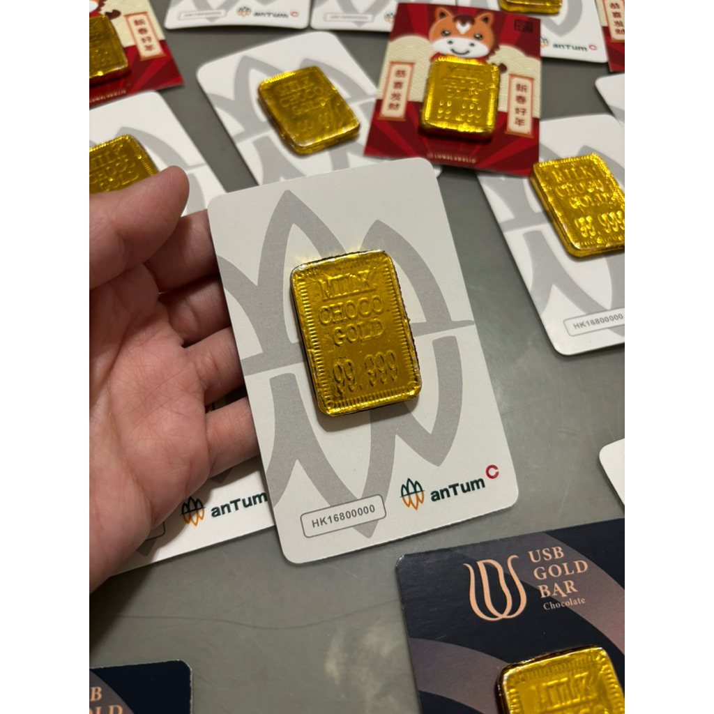 Coklat emas / Coklat kartu antum  / Coklat emas lebaran
