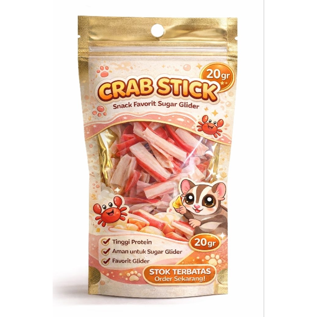 Crab Stick Snack Camilan Sugar Glider