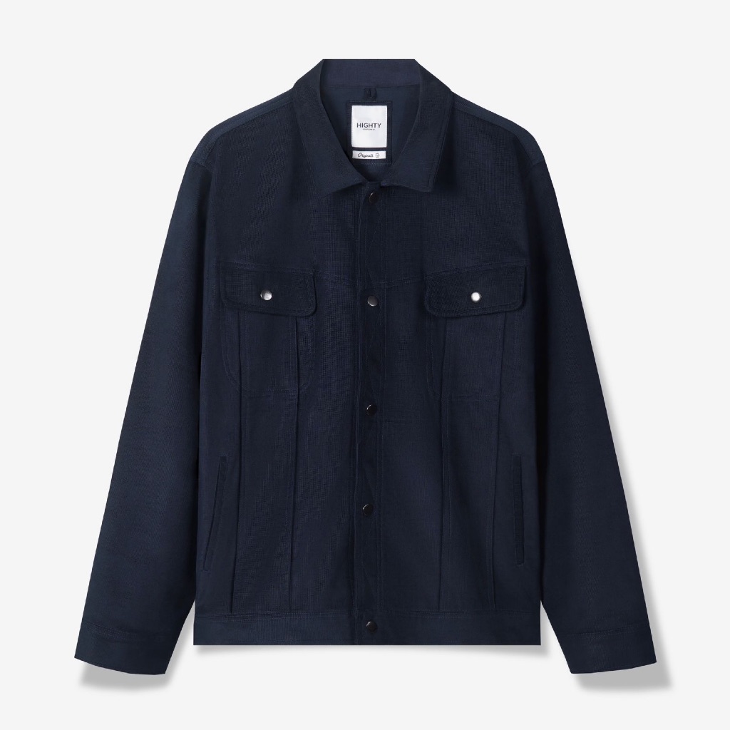 HIGHTY Trucker Navy Corduroy Jacket | Jaket Pria