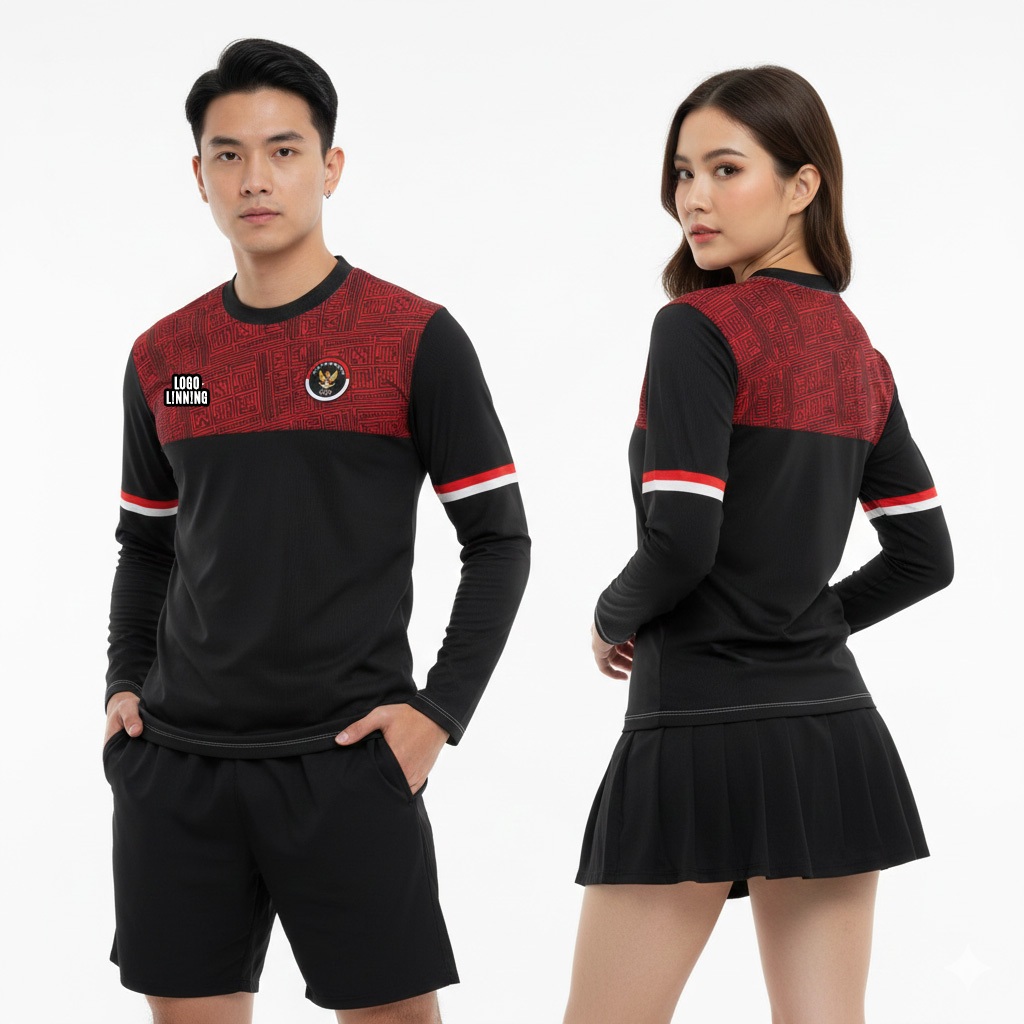 Jersey Badminton Indonesia Olimpiade 2020 Bahan Premium Anti UV Anti Bacteri