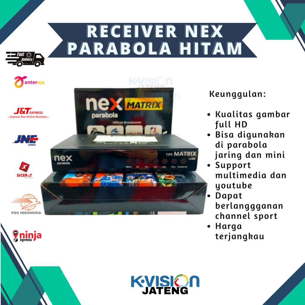 Receiver Nex Parabola Hitam Harga Grosir