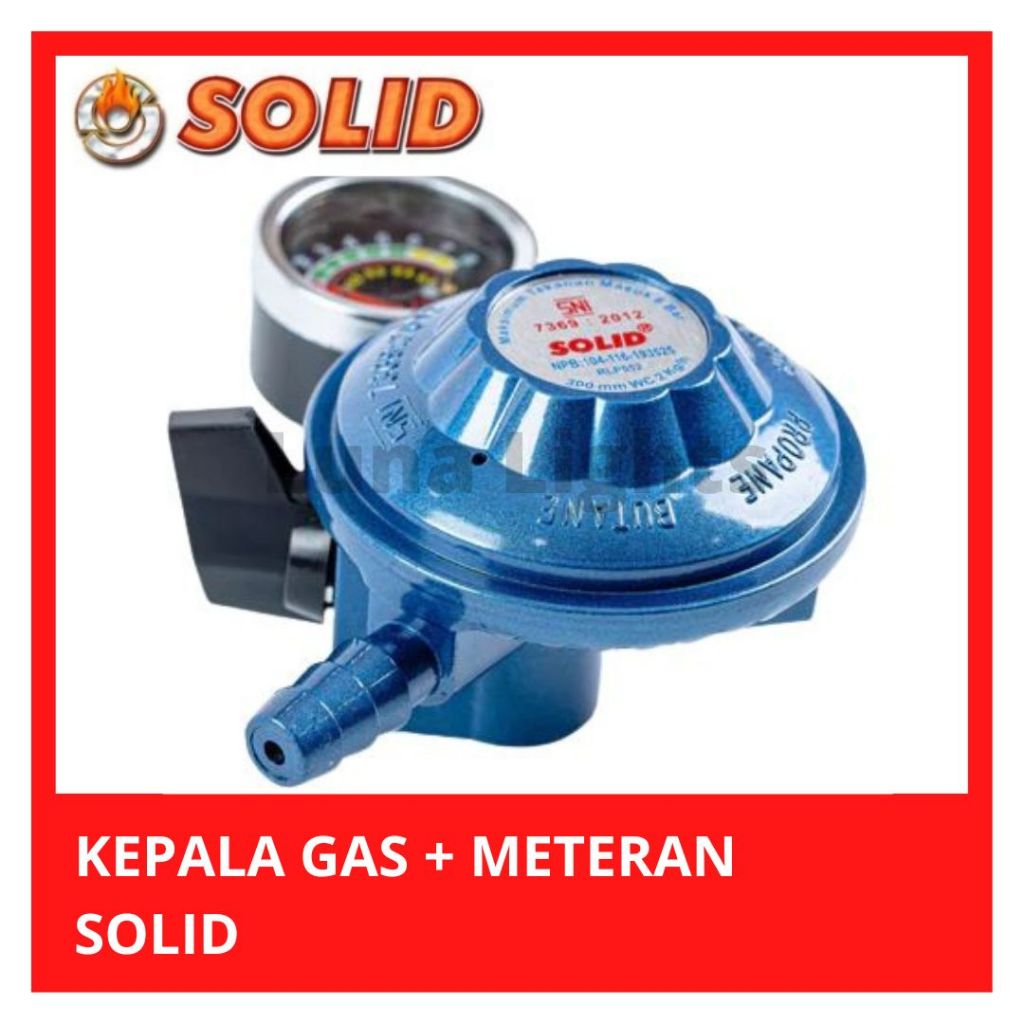 KEPALA GAS REGULATOR + METERAN BIRU RLP 552 SOLID
