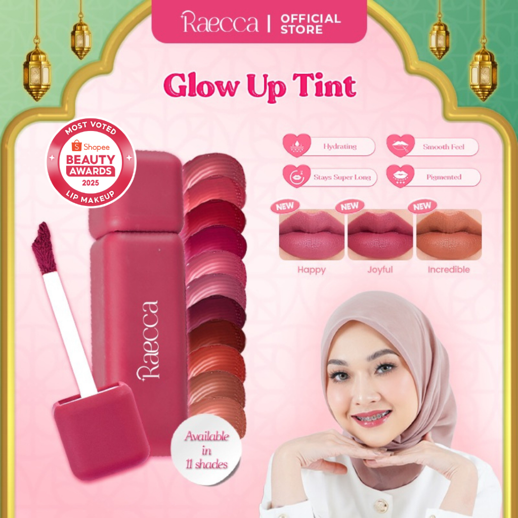 Raecca Glow Up Tint - Rekomendasi Liptint Waterproof Untuk Sekolah dan Daily Use
