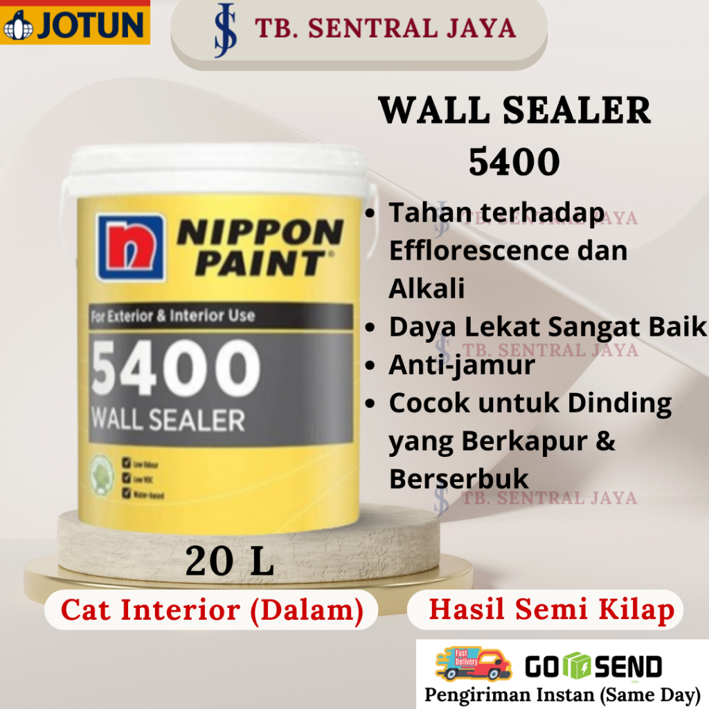 Wall Sealer 5400 20Kg/Cat dasar Nippon Paint Anti Alkali 20Kg