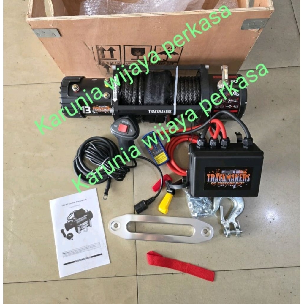 WINCH TRACKMAKER 13000LBS SYNTHETIC/PLASMA ROPE