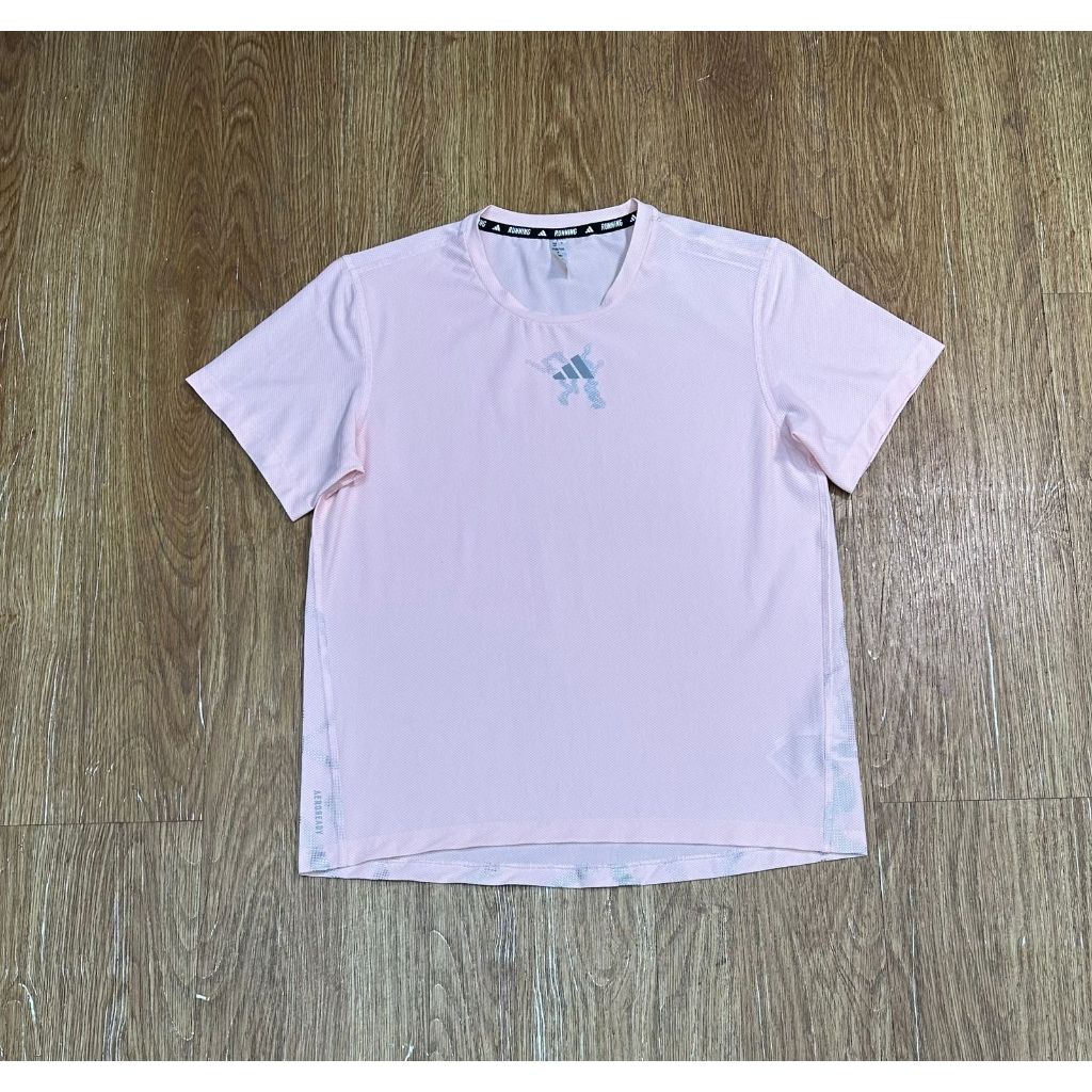 Kaos Sport Olahraga Wanita Adidas Running Performance Ultimate Ultraboost Graphic Shirt Peach Aerore