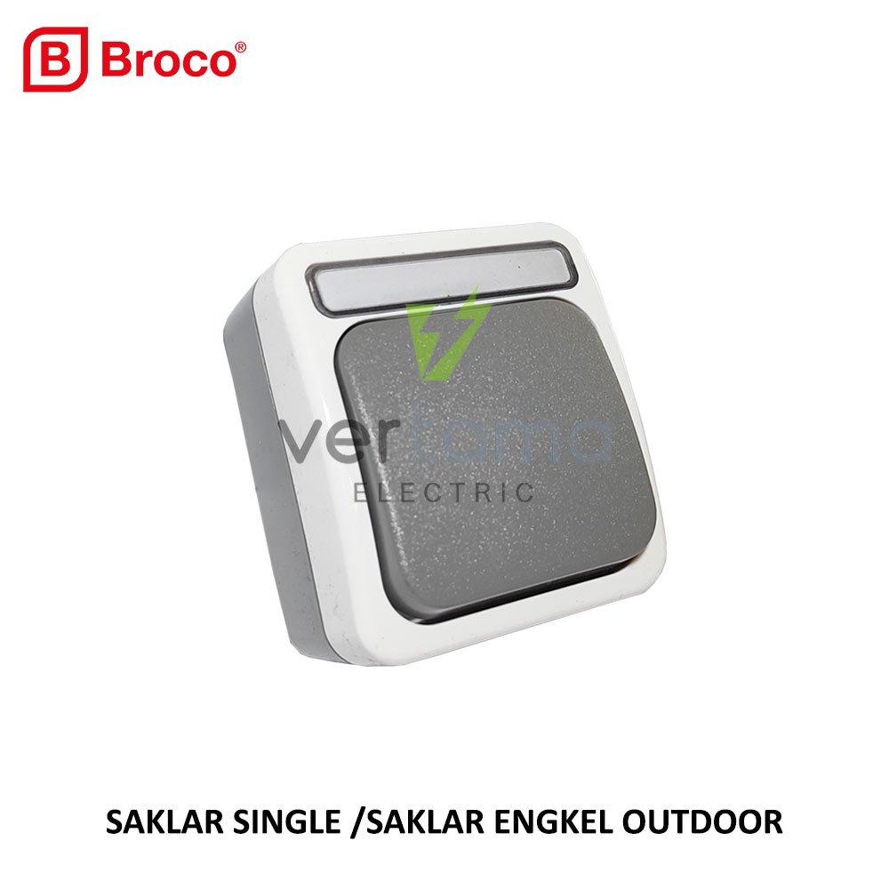 Broco Saklar Engkel Saklar Tunggal Outdoor Atlantic 2161 Waterproof