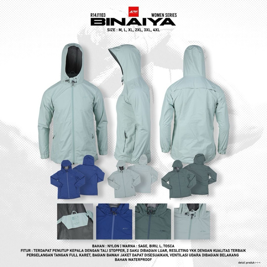 Jaket Gunung Wanita Binaiya Arei Outdoorgear